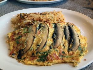 Italian Connection omelette - Gee Whiz Diner, New York. Italian Connection omelette - Gee Whiz Diner, New York.