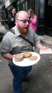 New York food tour guide with cookies. New York food tour guide with cookies.