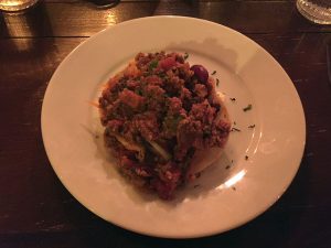 Chilli beef taco shell - Barrelhouse, Edinburgh.
