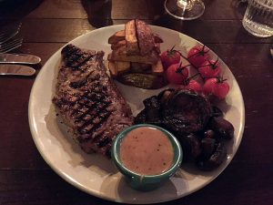 Grilled 8oz steak, Barrelhouse, Edinburgh.