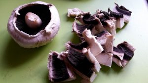 Mushrooms, cleaned and chopped into chunks. Mushrooms, cleaned and chopped into chunks.