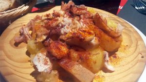 Squid and potato salad, Rosa Pinky, Barcelona.