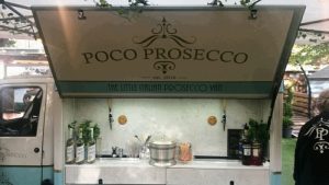 Draft prosecco van - Edinburgh Food Festival.