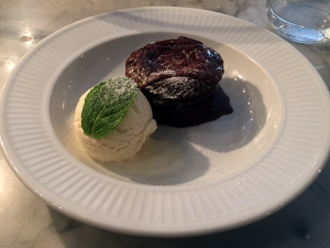 Chocolate fondant - Côte Edinburgh.