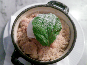 Peach crumble - Côte Edinburgh