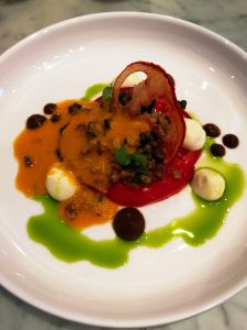 Heirloom tomato dish - six by nico restaurant review.