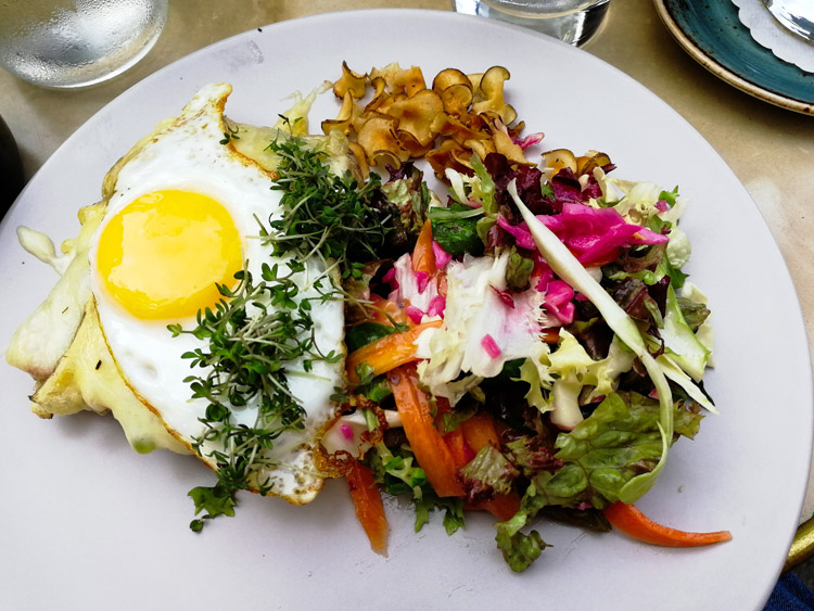 Croque Madam from Dina Bar and Kafe, Copenhagen.